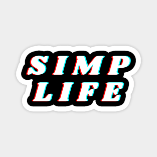 Simp Life v3 - White Out Magnet