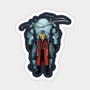 Edward and Aplhonse Elric FullMetal Alchemist Magnet