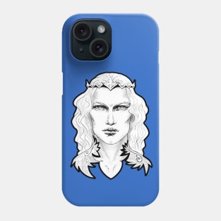 Fairy King in Black & White Phone Case