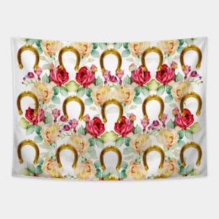 Pattern. Roses and Horseshoes Tapestry