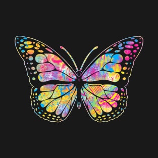 Pansexual Butterfly design Streetwear Graffiti Hand Drawn T-Shirt