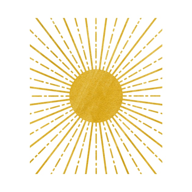 Boho Sun Sunburst by Vintage Dream