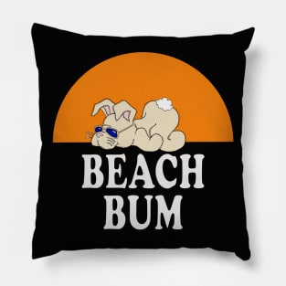 BEACH BUM Bunny T Shirt by ScottyGaaDo Pillow