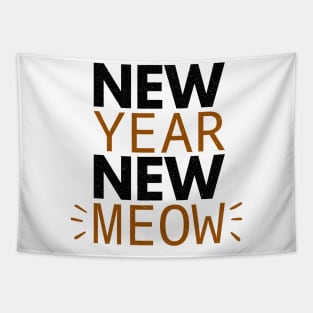 New Year New Meow Tapestry