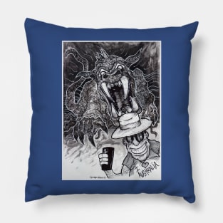 Bunyip - Australian Cryptid Pillow