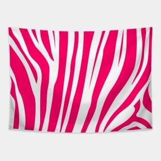 Pink zebra pattern Tapestry