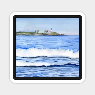 Nubble Lighthouse seen from York Beach Magnet