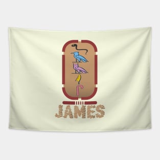 JAMES-American names in hieroglyphic letters-James, name in a Pharaonic Khartouch-Hieroglyphic pharaonic names Tapestry