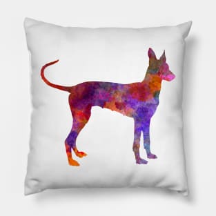 Cirneco Dell Etna in watercolor Pillow