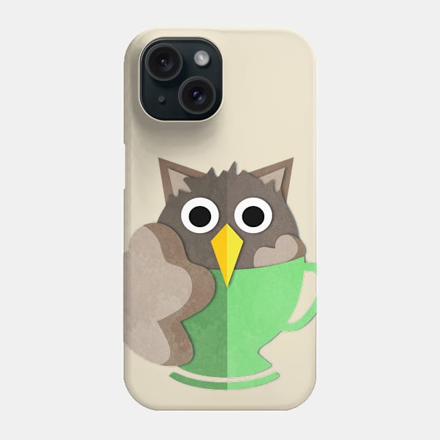 Owl In A Cup Phone Case by albdesigns