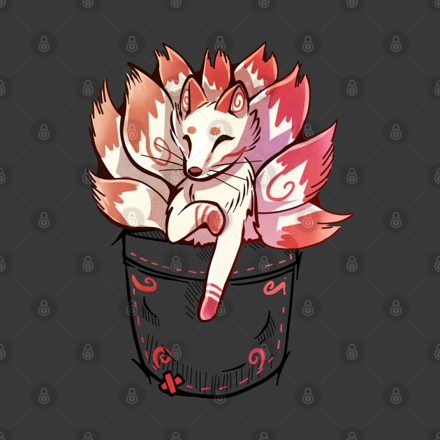 Pocket Cute Kitsune Fox by TechraPockets