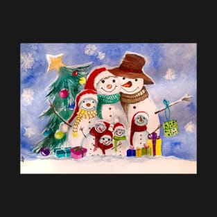 Snowman family 2 T-Shirt