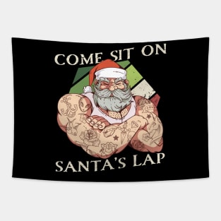 Come sit on Santa's Lap Tapestry