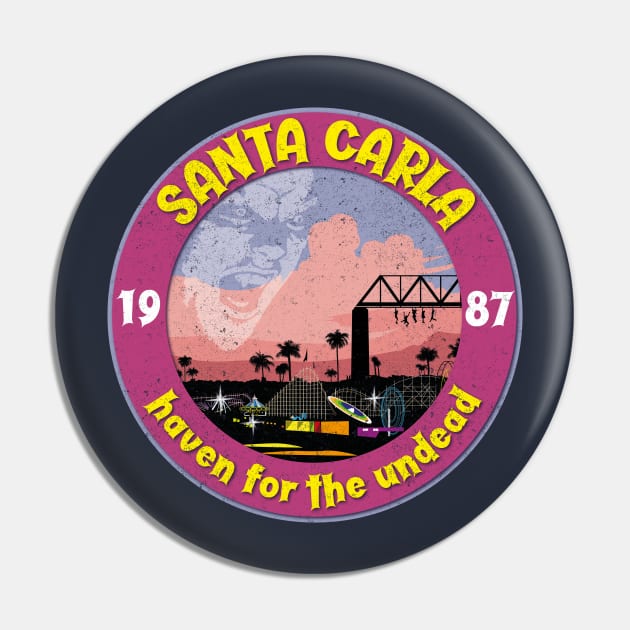 Santa Carla Haven for the Undead Pin by BOEC Gear