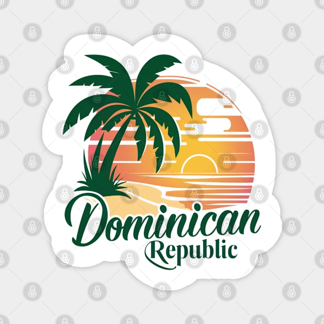 Dominican Republic Magnet by Pixel Threads 
