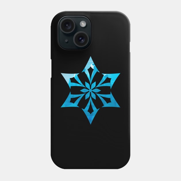 Cryo Element Iceberg background | Genshin Impact Phone Case by Artevak