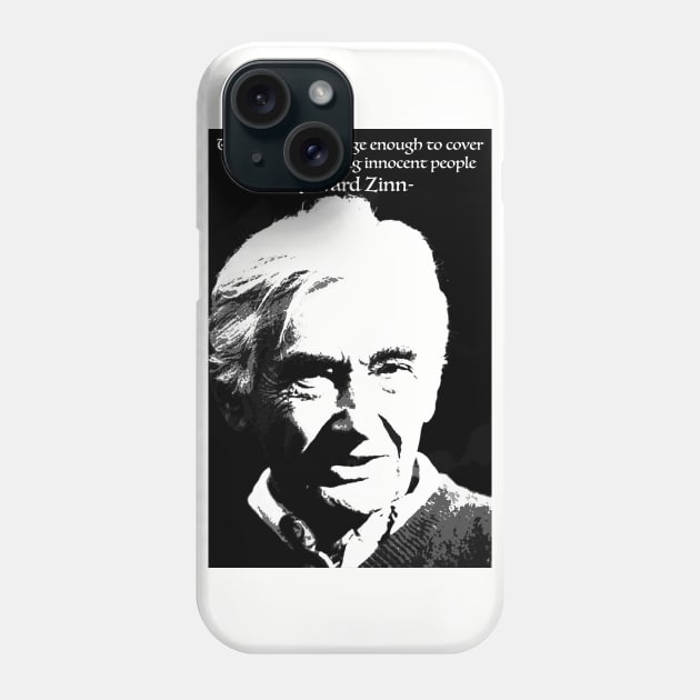 Howard Zinn: No Flag Large Enough Phone Case by iceagethaws