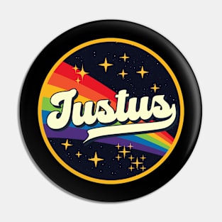 Justus // Rainbow In Space Vintage Style Pin