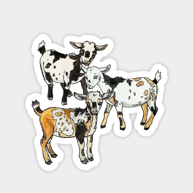 Goats Magnet by gingerchan