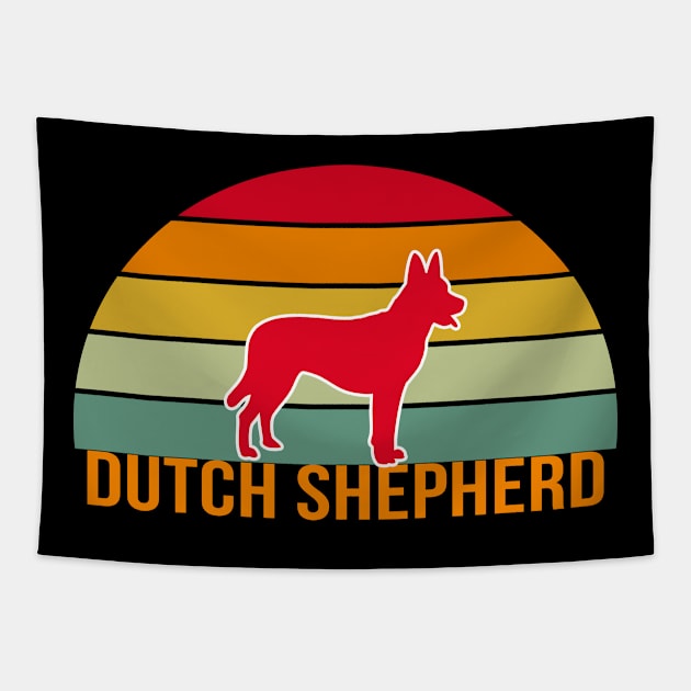 Dutch Shepherd Vintage Silhouette Tapestry by khoula252018