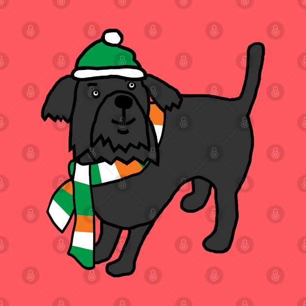 Cute Irish Dog on St Patricks Day by ellenhenryart