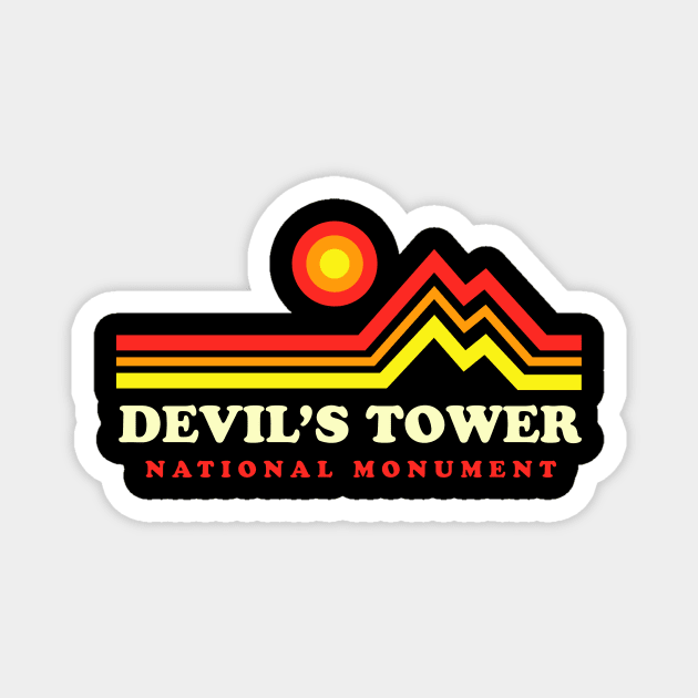 Devil's Tower National Monument Wyoming Magnet by PodDesignShop