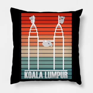 witziges Koala Lumpur Malaysia Stadt Kunst Frauen Pillow