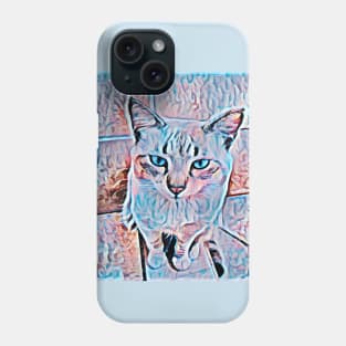 CAT COLORS BLUE 3D Phone Case