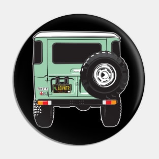 Landcruiser backside in Spring Green Pin