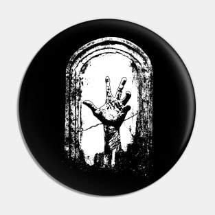 Zombie Rising from Grave Pin