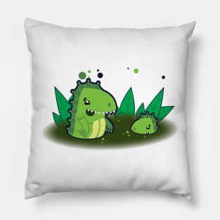 Just a Cute Swamp Monsters Pillow