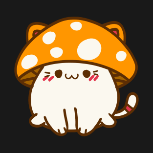 Feline fungus friend, Cute mushroom hat cat T-Shirt