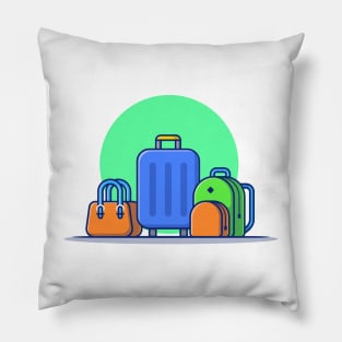 Luggage With Suitcase And Bag Pillow