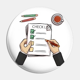 Check List Concept Pin