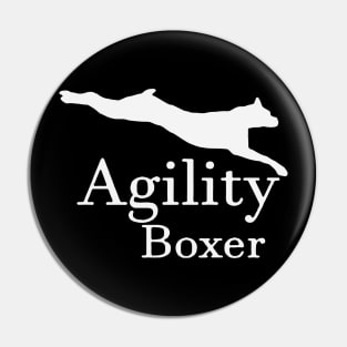 Agility Boxer Logo Funny Pin