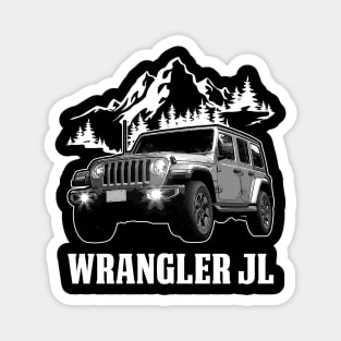 Wrangler JL jeep car name Magnet