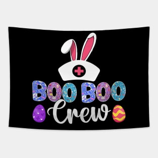 Boo Boo crew Funny Easter Nurse T Shirt Design Tapestry