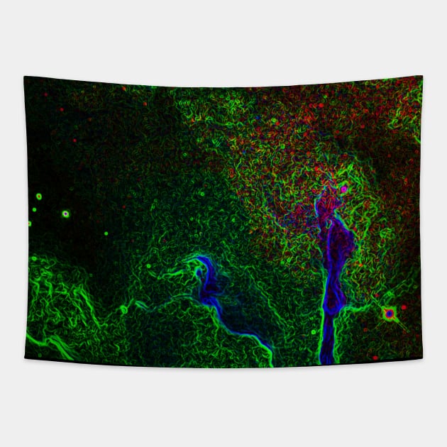 Black Panther Art - Glowing Edges 147 Tapestry by The Black Panther