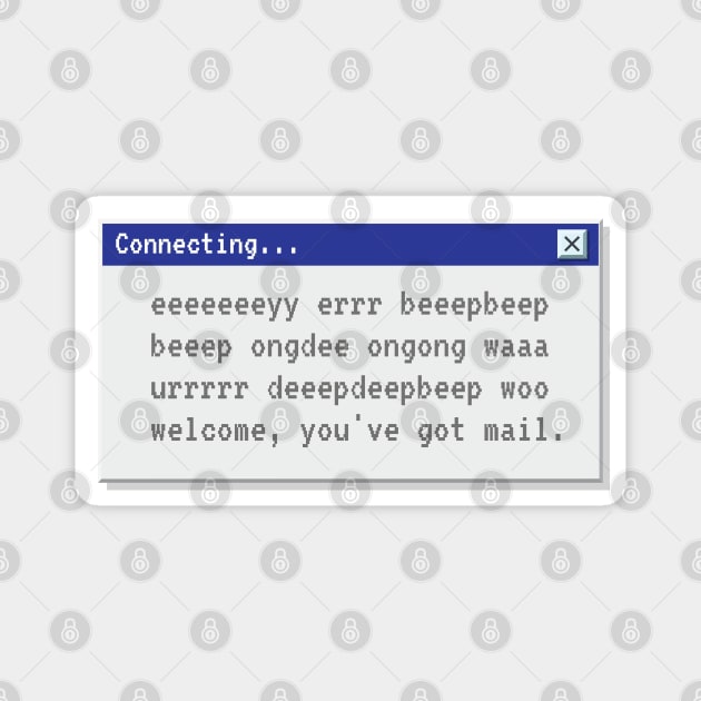 Dial-up modem - You've Got Mail Magnet by Yue