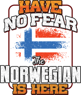 Norwegian Flag  Have No Fear The Norwegian Is Here - Gift for Norwegian From Norway Magnet