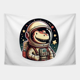 Space Dinosaur Meme Tapestry