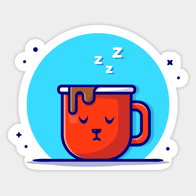 Hot Coffee Mug Sticker