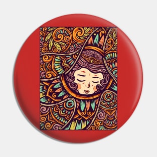 Sleeping Beauty Girl Pin