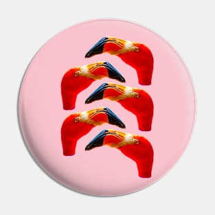 Flamingo stack Pin