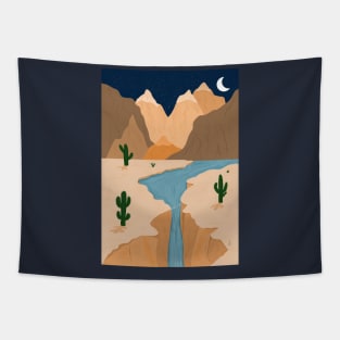 Valley of the cactus Tapestry