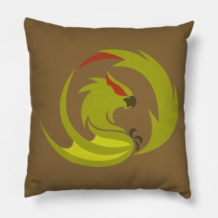 Lurking Predator - Green Nargacuga Pillow