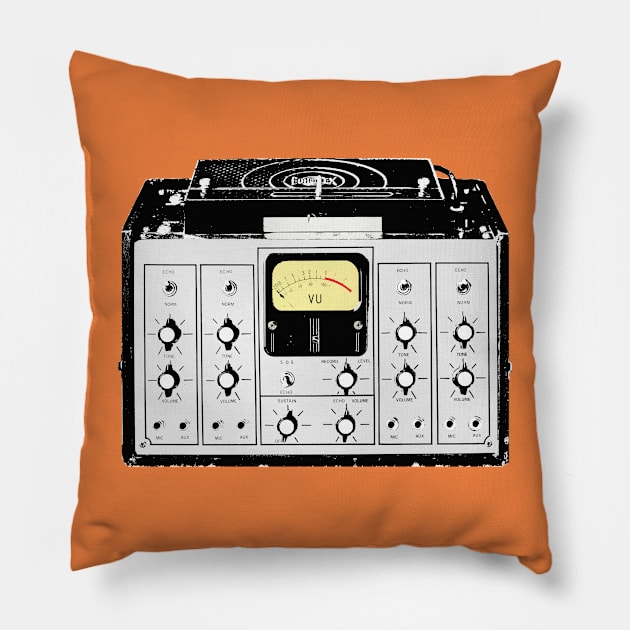 Maestro Echoplex / Guitar FX Fan Art Design Pillow by DankFutura