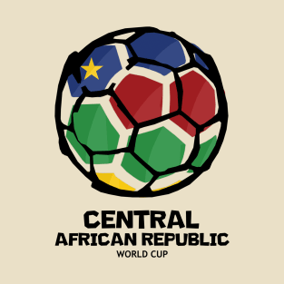 Central African Republic Football Country Flag T-Shirt