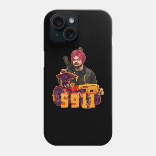 Sidhu Moose Wala and the 5911 Tractor T-shirt design Phone Case