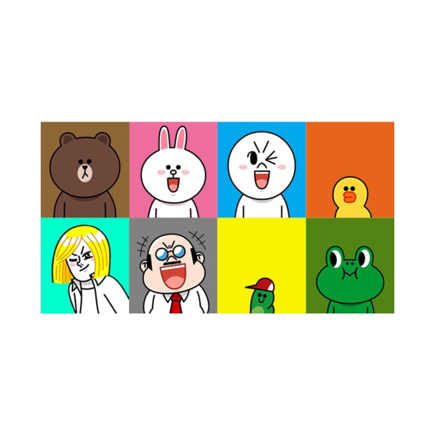 Line Friends Collage by spadayeti1992